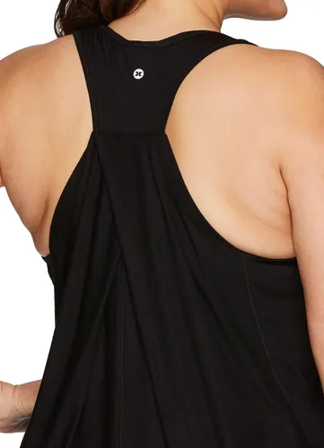 Vista 4 de RBX Active - Camiseta sin mangas para mujer, talla grande, relajada, a la moda, para entrenamiento y yoga