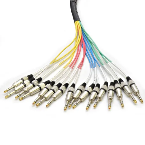 Vista 2 de Seismic Audio - SAXT-16x10M - 16 canales 10' XLR macho a 1/4" TRS Snake Cable