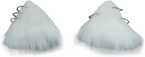 Vista 10 de VIGVAN Accesorios de orejas de gato para cosplay, punk, gótico, cruz, orejas de gato, pinzas para la cabeza