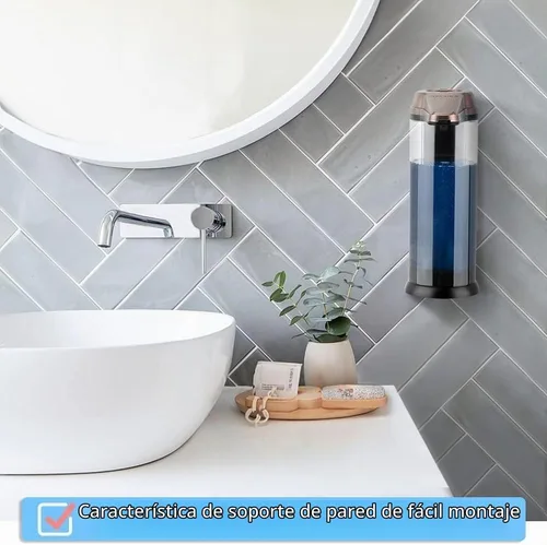 Vista 5 de Secura - Dispensador de jabón automático de 17 oz, funciona con baterías, dispensador de jabón sin contacto con control de volumen ajustable