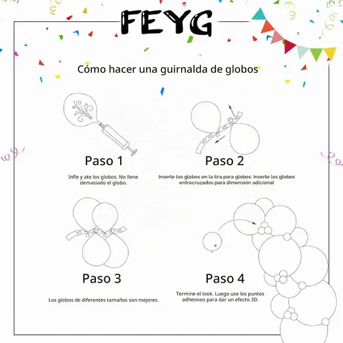 Vista 8 de Kit de arco de globos rosa y blanco, kit de guirnalda de globos de 100 piezas con globos rosa intenso, globos de látex blanco para niñas, niños
