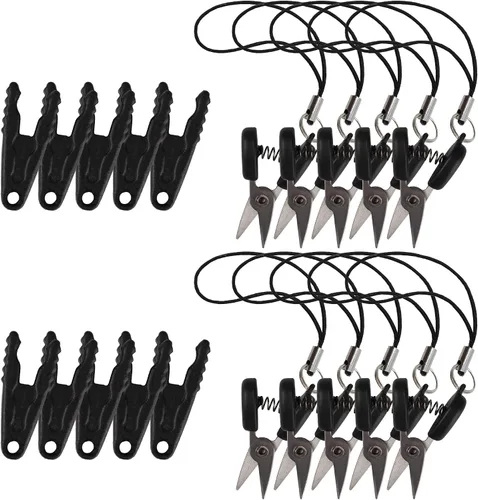 Vista 31 de JubileeYarn Itty Bitty Snippy - Tijeras de llavero portátiles compatibles con la TSA, color blanco, 1 par