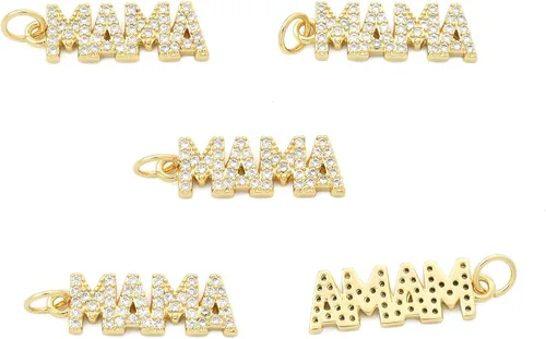 Vista 24 de Stiesy Dijes de latón dorado para hacer joyas, colgantes a granel para collares, pulseras, aretes, manualidades, Vidrio, Sin piedra preciosa