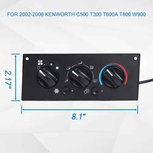 Vista 3 de 599-5511 Panel de módulo de control climático A/C - Reemplazo para Kenworth W900 T800 T600A C500 T300 2002-2006