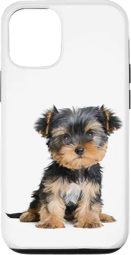 Vista 28 de Yorkie Puppy Portrait Cute Yorkshire Terrier Dog Lover - Carcasa para iPhone 17