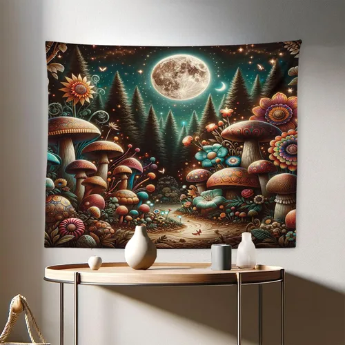 Vista 278 de Ambesonne Tapiz de arte afro, hombre negro fuerte con una corona de trazos impresión de pintura moderna, decoración de tela para colgar en la pared