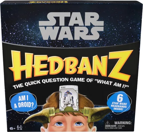 Vista 10 de Spin Master Games, Hedbanz Edición 2023 con nuevas cartas, juego de mesa de adivinanzas de imágenes, para familia y niños, 2-6 jugadores