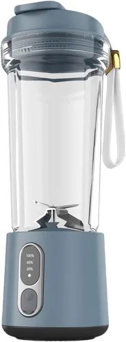 Vista 10 de Portable Blending Machine 300W Blending for Shakes Rechargeable 500ml Juicer Cup for Kitchen Portable Juicer Cup Black