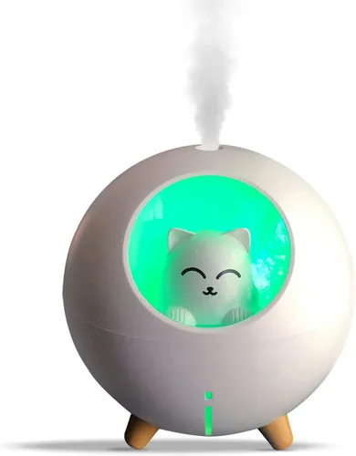 Vista 7 de Mini humidificador portátil de niebla fría con USB mejorado y lindo, para niños, bebé, guardería, dormitorio, oficina, automóvil, escritorio, 7