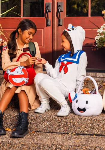 Vista 2 de Balde para Dulces Stay Puft Marshmallow Man para Halloween Multicolor