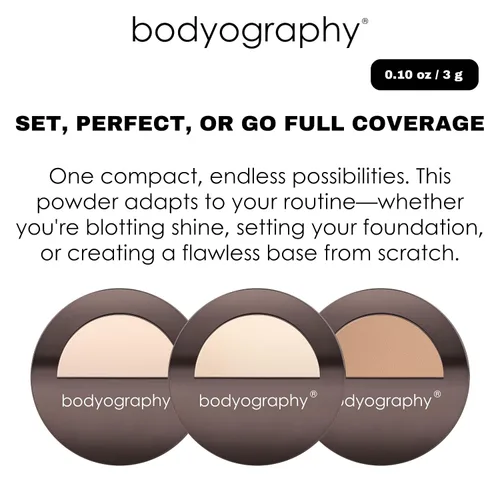 Vista 7 de Bodyography Every Finish - Polvo prensado microfino, medio ligero, polvo facial multiusos con ceramida 2 y dermaxyl, textura ligera y sedosa