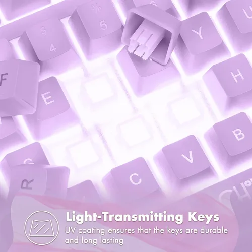 Vista 8 de CHONCNHOW - Teclado y mouse para juegos con retroiluminación blanca, teclado LED y micrófono de 87 teclas con cable de 3600 DPI con cable de 19