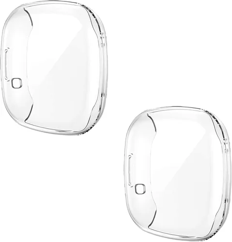 Vista 13 de Rc-Z [Paquete de 4] Funda protectora de pantalla para Fitbit Versa 4/Fitbit Sense 2, TPU antiarañazos, cubierta completa, accesorios