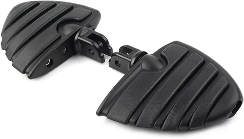 Vista 15 de Estriberas negras para motocicleta 1.25" 32mm, reposapiés ajustables para autopista, compatibles con Harley