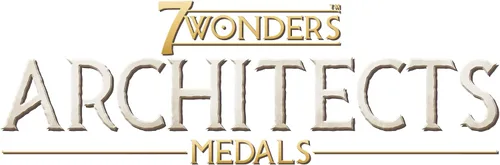 Vista 6 de Asmodee Expansión de medallas 7 Wonders Architects: esperan nuevas maravillas, medallas y estrategias, juego de estrategia de civilización