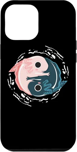 Vista 6 de iPhone 15 Yin Yang Axolotl Zen Meditation Axolotls Yoga Mindfulness Case