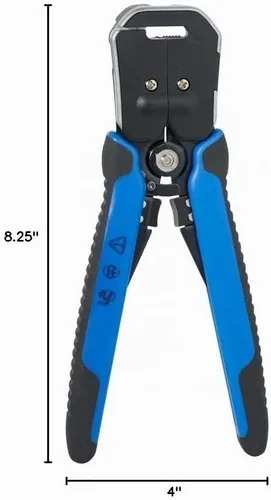 Vista 5 de Klein Tools 11061 Pelacador/cortador autoajustable, resistente, para 10-20 AWG sólido, 12-22 AWG trenzado y cable Romex 12/2 y 14/3