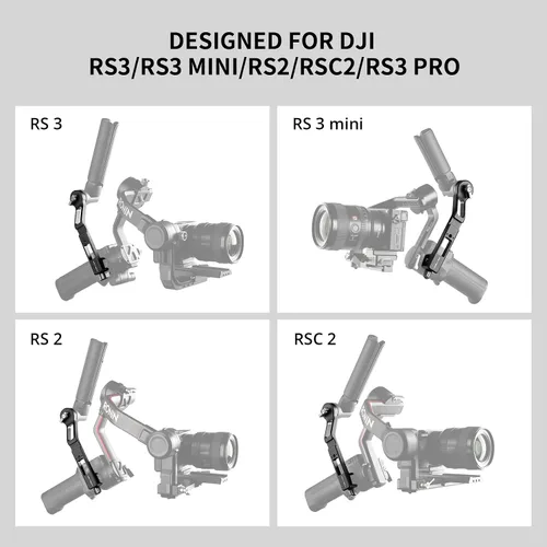 Vista 3 de PGYTECH Soporte de agarre compatible con DJI RS3 / RS3 Pro y Mini / RS2 / RSC2 Ronin estabilizador de mango cardán