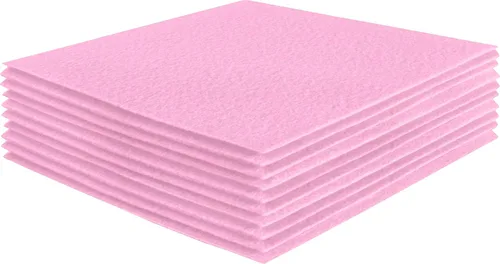 Vista 145 de FabricLA Hojas de fieltro acrílico para manualidades, cuadrados de fieltro precortados suaves de 4 x 4 pulgadas (3.9 in x 3.9 in), utiliza hojas