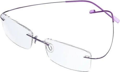 Vista 5 de Jcerki Gafas de miopía sin marco para hombres y mujeres, gafas de miopía -0.50 Fuerza Moda Distancia