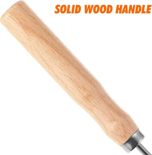 Vista 8 de Kichvoe Bunuelos - Molde con mango – Moldes de rosetas de gofres de aleación de aluminio – Juego de cucharas de hierro con roseta desmontable de 12