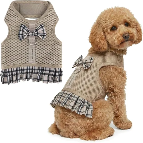 Vista 32 de Arnés para perro Parisian Pet - Arnés de libertad ajustable - Chaleco para perro de camuflaje verde - Arnés para perro de 100% tela de malla