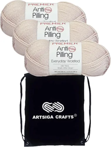 Vista 16 de Premier Yarns Antibolitas para todos los días Blancanieves 100-1 Dn100-1-Snow-White