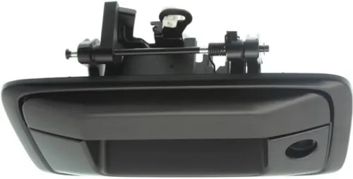 Vista 5 de Para GMC Sierra 1500 Manija de puerta trasera 2016 2017 2018 Exterior Negro imprimado con orificio para llave con orificio de leva Todos