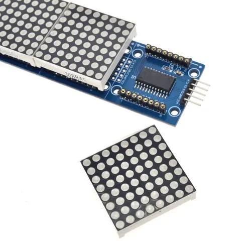 Vista 4 de DAOKI MAX7219 Dot led Matrix MCU 8x32 Control LED Display Module Drive para Arduino Raspberry Pi 4 en 1