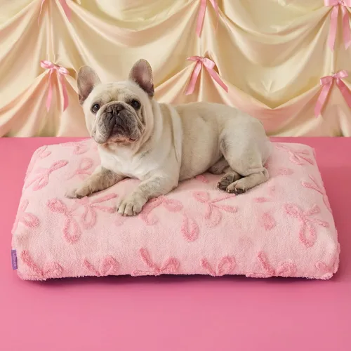 Vista 15 de LE SURE - Bonita almohada estética para mascotas, tamaño mediano, diseño jacquard grueso para mascotas, 30 x 20 pulgadas