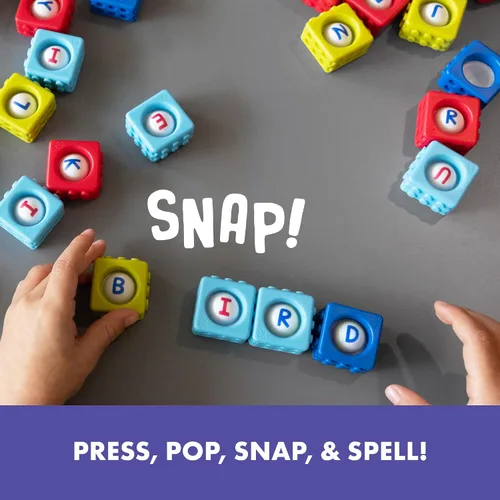 Vista 4 de Educational Insights Alphabet BubbleBrix - Juguetes sensoriales de aprendizaje del alfabeto, manipuladores de alfabetización para preescolares