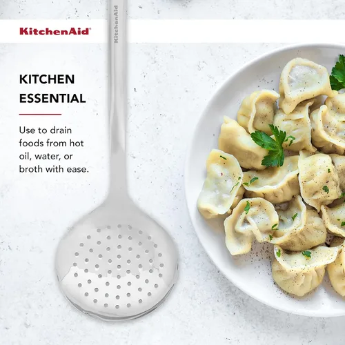 Vista 4 de KitchenAid Colador prémium con gancho para colgar, 14 pulgadas, acero inoxidable