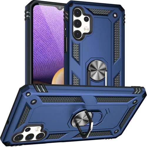 Vista 19 de Yiakeng Funda para Galaxy A32 5G, Samsung A32 5G, fundas protectoras de grado militar con anillo para Samsung Galaxy A32 5G (verde militar)