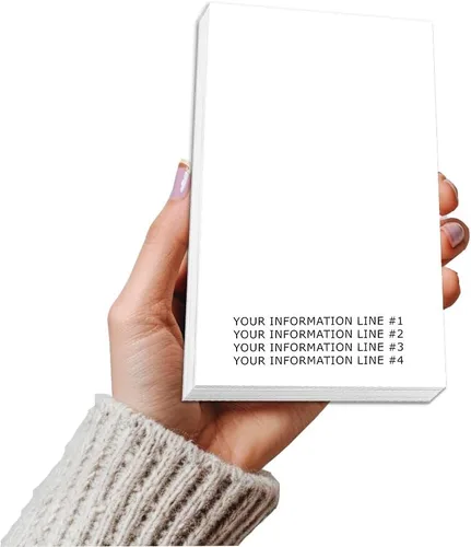 Vista 7 de Debra Dale Designs - Bloc de notas blanco de 5 × 7 – 13 blocs de notas sin rayas con respaldo de aglomerado – Bloc de notas duradero para el trabajo