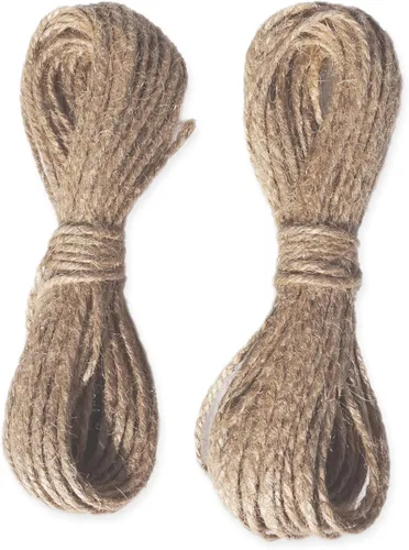 Vista 4 de LWR CRAFTS Cuerda de yute 0.098 in 90ft Natural para pinzas grandes