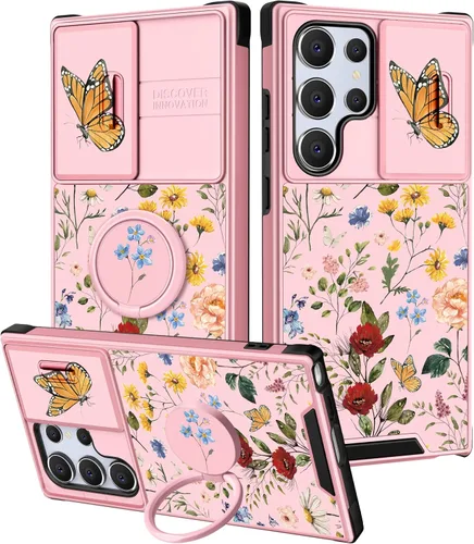 Vista 237 de Funermei para Samsung Galaxy Z Flip 4 Funda - Funda de Teléfono Bonita para Mujeres y Niñas con Mariposas Bonita Estética Femenina Diseño