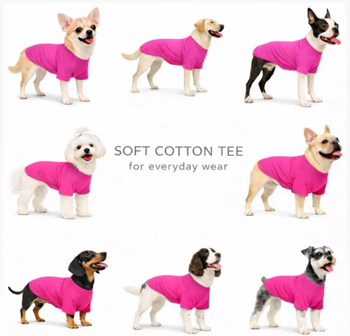 Vista 76 de Lovelonglong 2019 - Ropa para mascotas, Disfraces para Perro, Ropa Camisetas en blanco para Perros Grande Medianos Pequeños 100% Algodón 18