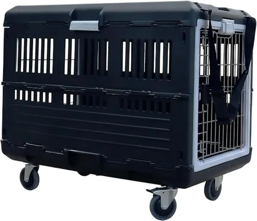 Vista 11 de Transportador de mascotas con almohadilla, 21.5 pulgadas de largo x 12 pulgadas de ancho x 14 pulgadas de alto, kit de viaje plegable para gatos