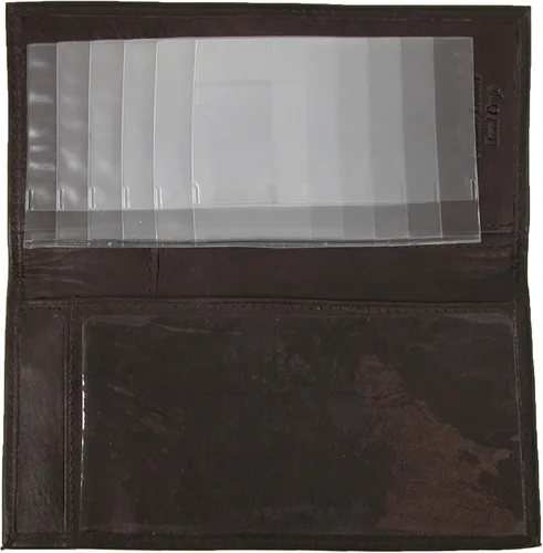 Vista 2 de Paul & Taylor Cartera unisex de piel para chequera