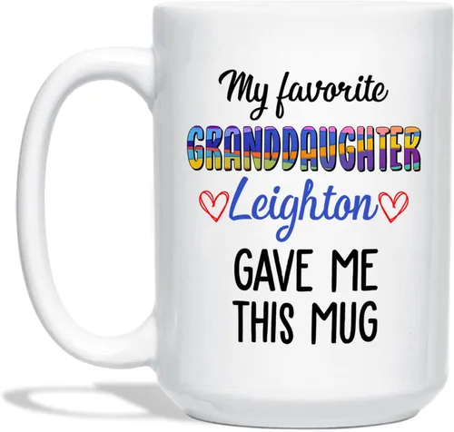 Vista 9 de Taza de café personalizada para el mejor abuelo por par, regalo para abuelo, tazas de abuelo, tazas personalizadas para abuelo con nombres de niños