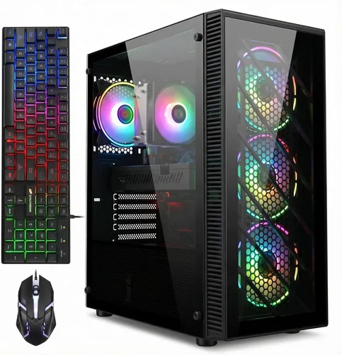 Vista 9 de Escritorio para PC para juegos STGAubron, R5 5500, RTX 3050 6G, 16G DDR4