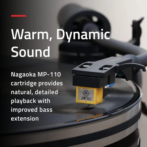 Vista 5 de Fluance RT85N Reference High Fidelity Vinyl Turntable, PA10 Phono Preamp and Ai81 Powered Floorstanding Speakers, Nagaoka MP-110 Cartridge, 150W