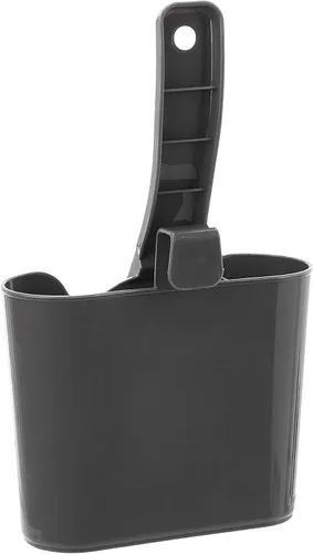 Vista 4 de Amazon Basics Cuchara de arena duradera para caja de arena para gatos, con soporte, cuchara eficiente