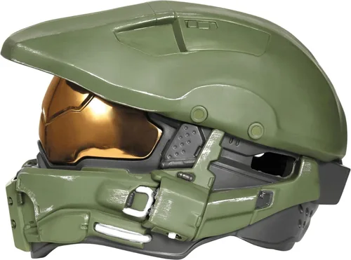Vista 3 de Disguise Halo Master Chief Light-Up - Casco para niño, color verde
