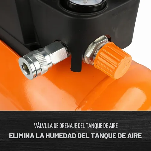 Vista 4 de FORNAX Compresor de aire portátil de 3 galones con kits, compresor de aire para perros calientes de 110 PSI, sin aceite
