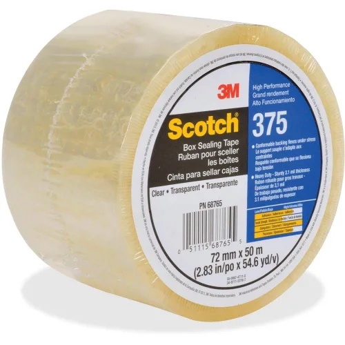 Vista 7 de 3M Scotch Box - Cinta selladora (375, transparente, 1.890 in x 2,998.7 ft, 6 cajas)