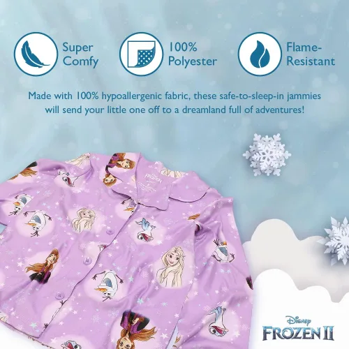 Vista 3 de Disney Pijama de algodón de temporada de Minnie y Mickey para niños