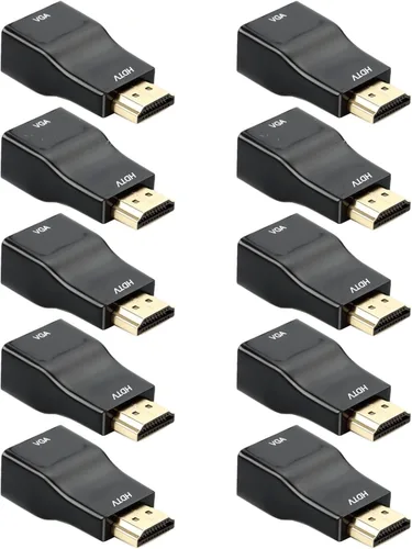 Vista 8 de Convertidor adaptador HDMI a VGA, cable macho a hembra de 1080P