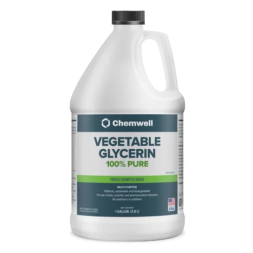 Vista 2 de Chemwell Glicerina vegetal (32 fl oz) - 100% pura, grado alimenticio, USP - Hidratante y limpiador para cuidado de la piel, belleza de bricolaje