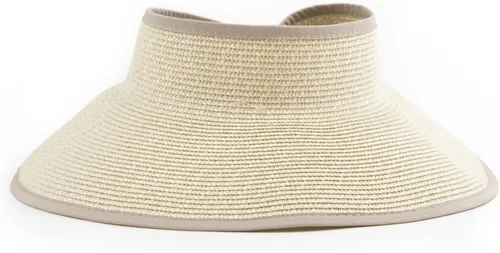 Vista 8 de San Diego Hat Co. Visera ultratrenzada para mujer con cinta y banda para el sudor Aqua Lime